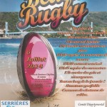 AFFICHE BEACH RUGBY SERRIERES