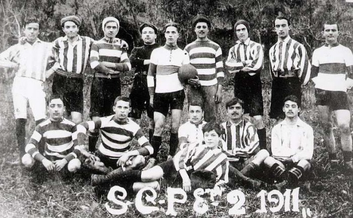 1911 : la première équipe du SC Privas Rugby